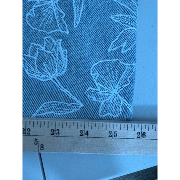 Driftwood Charlee Cuff embroidered wide leg relaxed jeans‎ 90s retro sz 30 - Picture 8 of 10